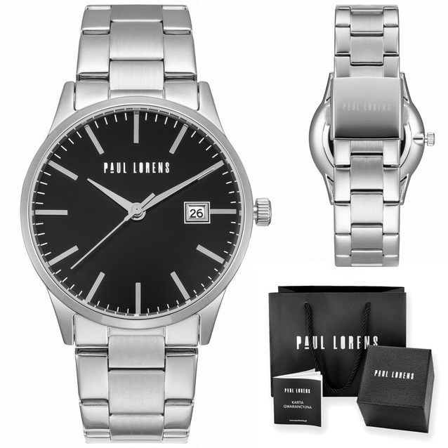 PAUL LORENS MALE WATCH - PL14573B-1C1 (zg367c) + BOX