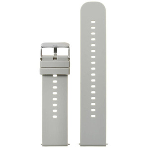 U27 rubber watch strap - light gray/silver - 20mm