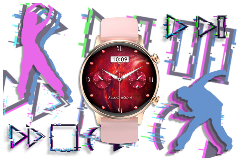 WOMEN'S SMARTWATCH Rubicon RNCF09 - SPORTS MODES, SNOW MONITOR (sr054a)