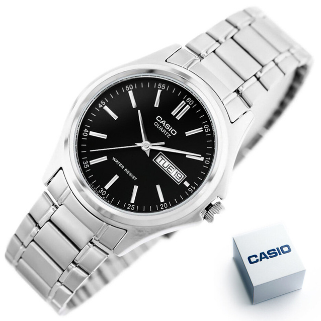 CLASSIC MEN'S WATCH CASIO MTP-1239D-1A - MULTIDATA + BOX