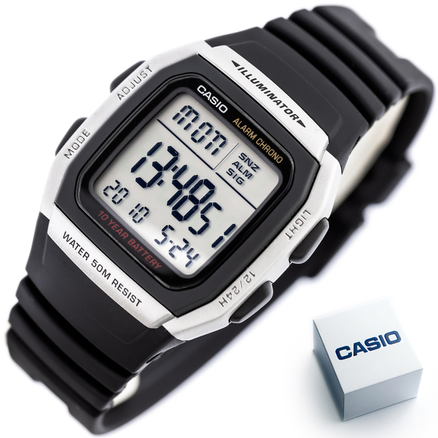 CASIO MEN'S WATCH W-96H-1A + BOX