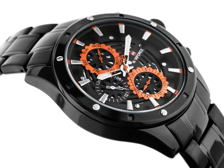 ZEGAREK MĘSKI NAVIFORCE - NF9149 (zn090a) black / orange + BOX