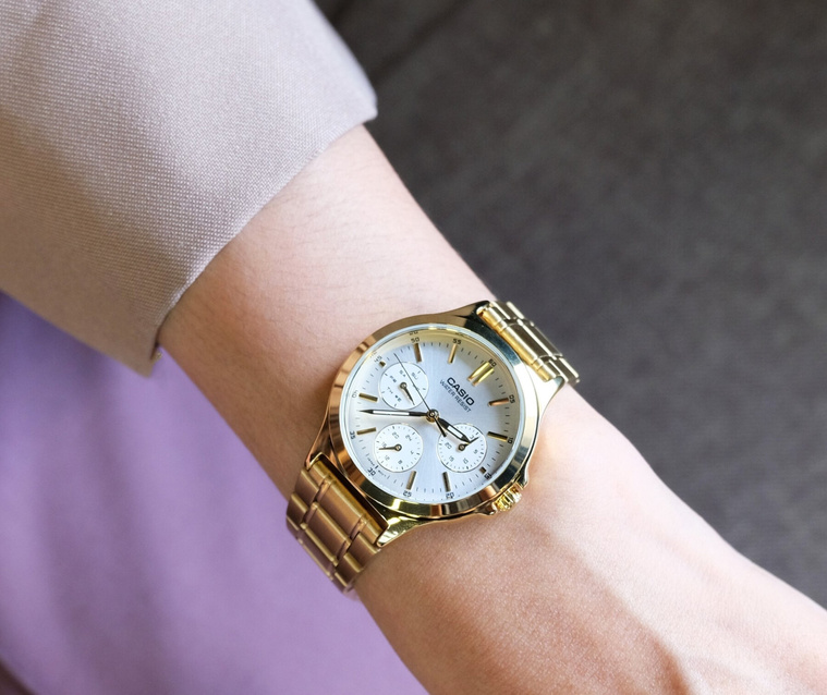 CASIO LTP-V300G-7A WOMEN'S WATCH (zd566b) + BOX