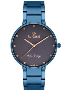 G. ROSSI WATCH - 11155B2-6F3 (zg784g) blue + BOX