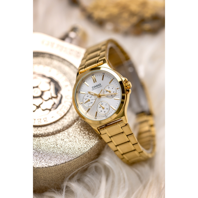 CASIO LTP-V300G-7A WOMEN'S WATCH (zd566b) + BOX