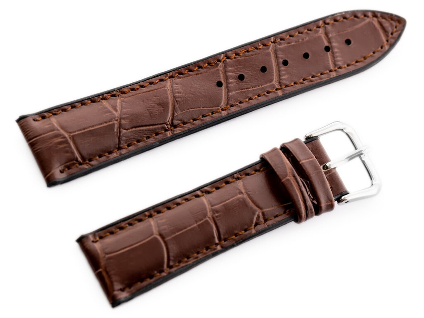 U18 rubber watch strap - brown/black- 20mm
