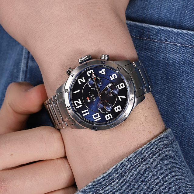 TOMMY HILFIGER MEN'S WATCH 1791053 TREND (zf078b) + BOX