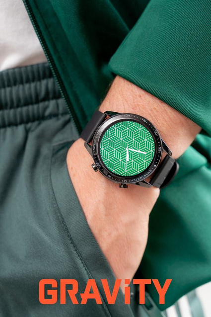 SMARTWATCH MĘSKI GRAVITY GT10-4 - AMOLED, DODATKOWY PASEK (sg046d)