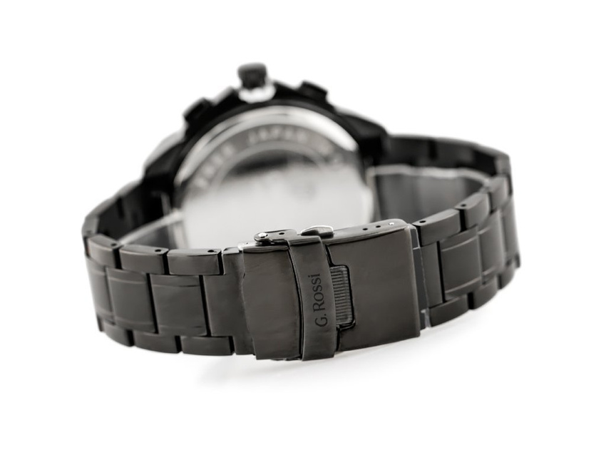 MEN'S WATCH G. ROSSI - BLUES (zg094g) black/rose + BOX