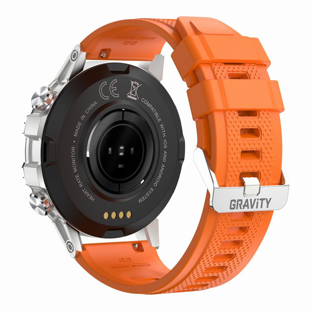 SMARTWATCH MĘSKI GRAVITY GT9-9- WYKONYWANIE POŁĄCZEŃ, CIŚNIENIOMIERZ (sg021i)