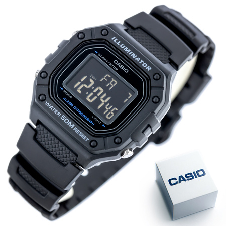 ZEGAREK MĘSKI CASIO W-218H-1B + BOX