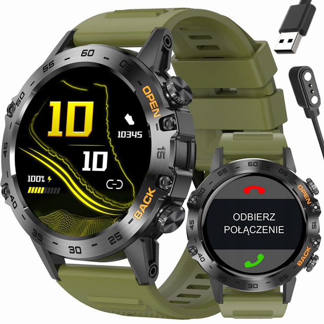 SMARTWATCH MĘSKI GRAVITY GT9-12 - WYKONYWANIE POŁĄCZEŃ, CIŚNIENIOMIERZ (sg021l)
