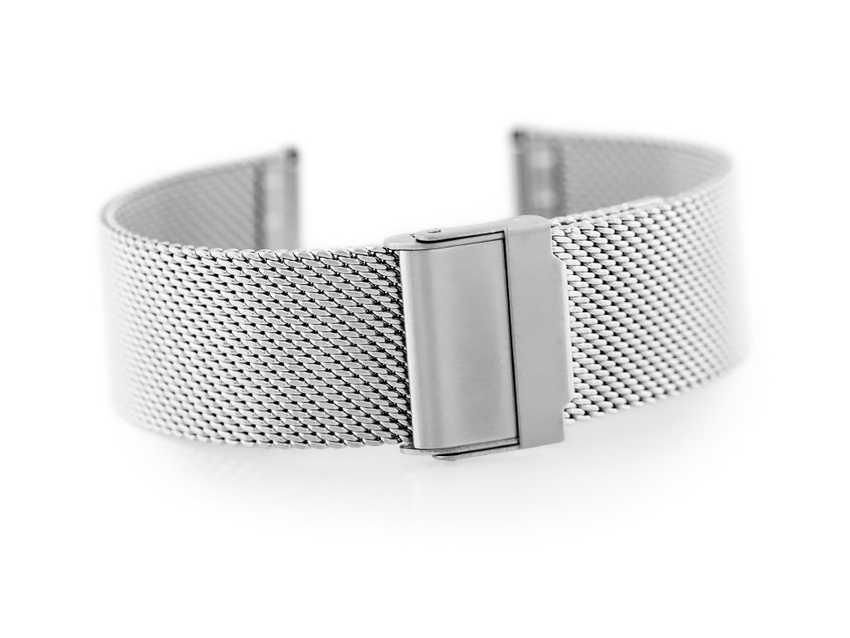 Bracelet 302S - HQ mesh - silver - 22mm