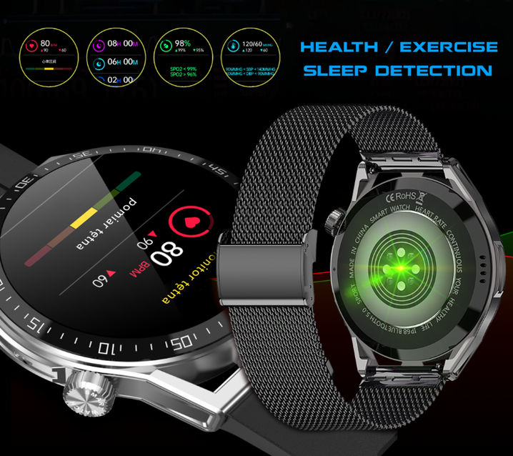 Rubicon RNCE88 MEN'S SMARTWATCH - CONNECTIONS, OWN dial (sr033d)