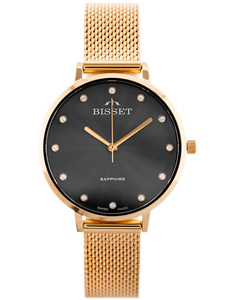 ZEGAREK DAMSKI BISSET BSBF30 (zb578r) - SZAFIROWE SZKŁO