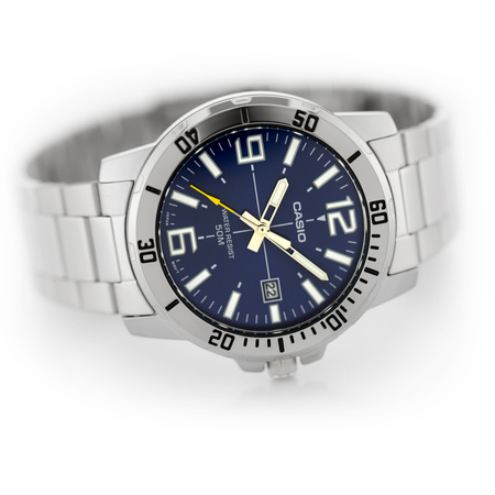 CASIO MEN'S WATCH MTP-VD01D-2B (zd175a) + BOX