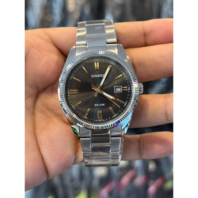 CASIO MEN'S WATCH MTP-1302D-1A2 (zd072b) + BOX