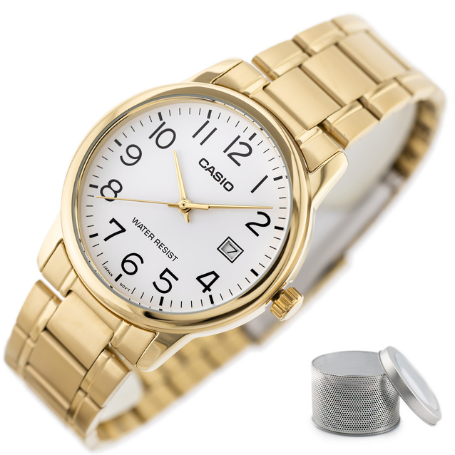 CASIO MEN'S WATCH MTP-V002G-7B2UDF (zd103b) + BOX