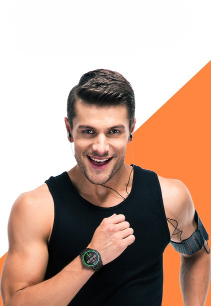 SMARTWATCH MĘSKI G. Rossi SW018-5 black/blue (sg012e) WŁASNE TARCZE