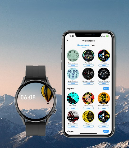 SMARTWATCH MĘSKI G. Rossi SW019-3 black/red (sg014c) PROWADZENIE ROZMÓW