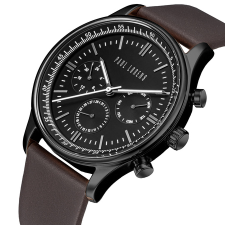 PAUL LORENS MALE WATCH - PL10602A2-1B2 (zg362f) + BOX