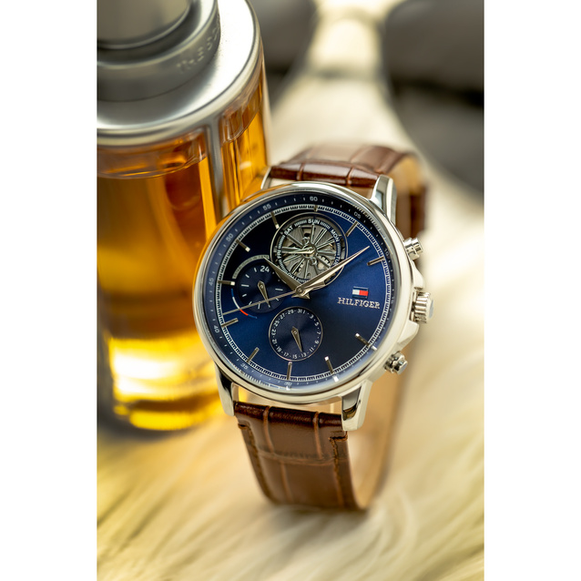 TOMMY HILFIGER MEN'S WATCH 1710629 Steward Open Heart + BOX