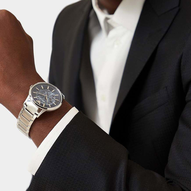 EMPORIO ARMANI SKELETON AUTOMATIC men's watch AR60037 (zi054a)