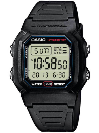 CASIO MEN'S WATCH W-800H-1A (zd100a) - CLASSIC + BOX