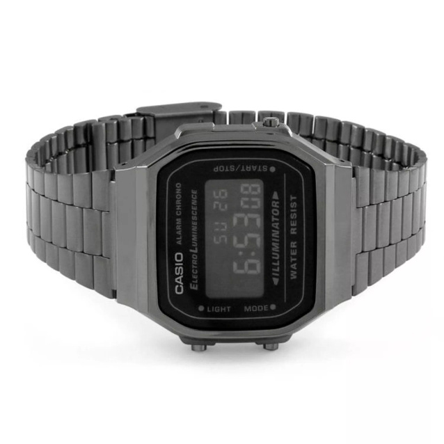 ZEGAREK MĘSKI CASIO A168WGG-1BDF (zd088d) - KLASYKA + BOX