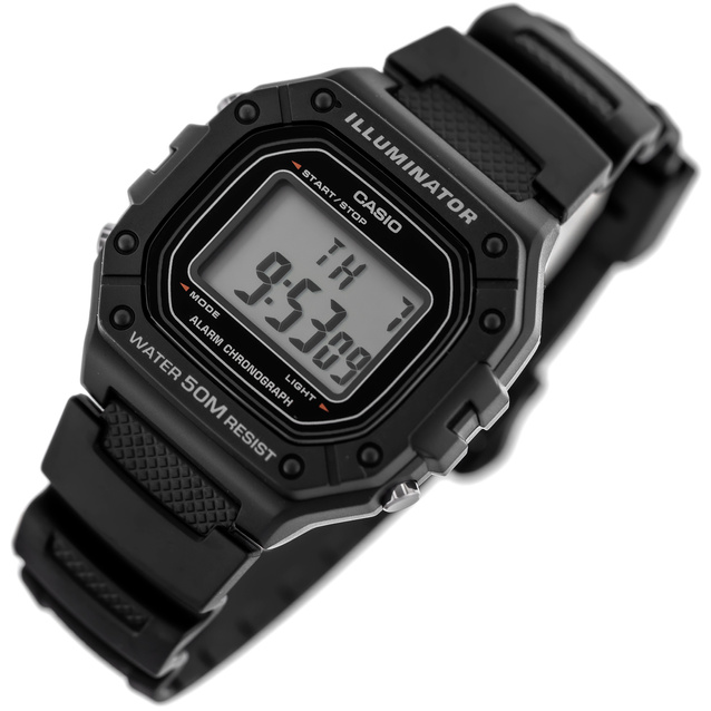 CASIO MEN'S WATCH W-218H-1A + BOX