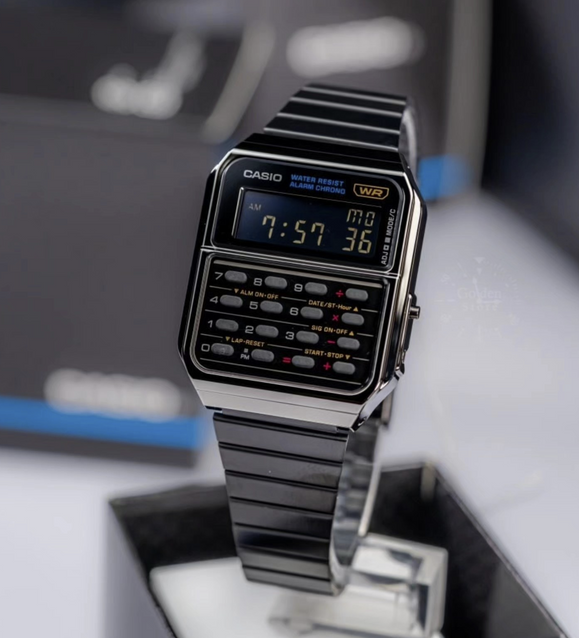 Unisex Casio CA-500WEGG-1B watch + BOX