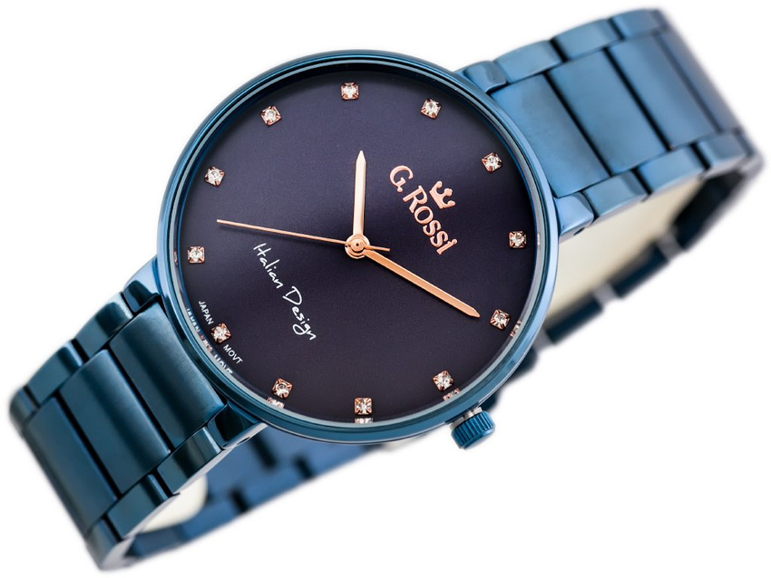 ZEGAREK G. ROSSI - 11155B2-6F3 (zg784g) blue + BOX