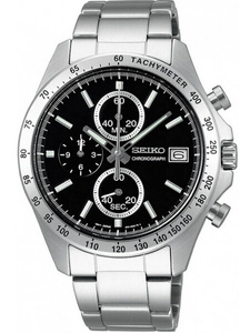 MEN'S WATCH SEIKO CHRONOGRAPH CASUAL QUARTZ SBTR005 + BOX