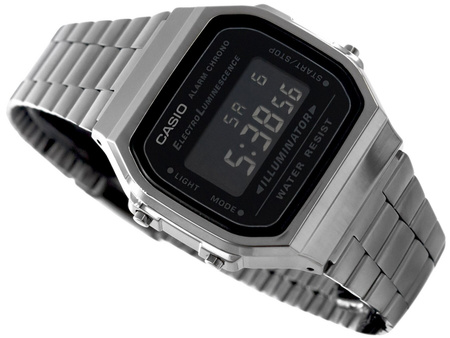 ZEGAREK MĘSKI CASIO A168WGG-1BDF (zd088d) - KLASYKA + BOX