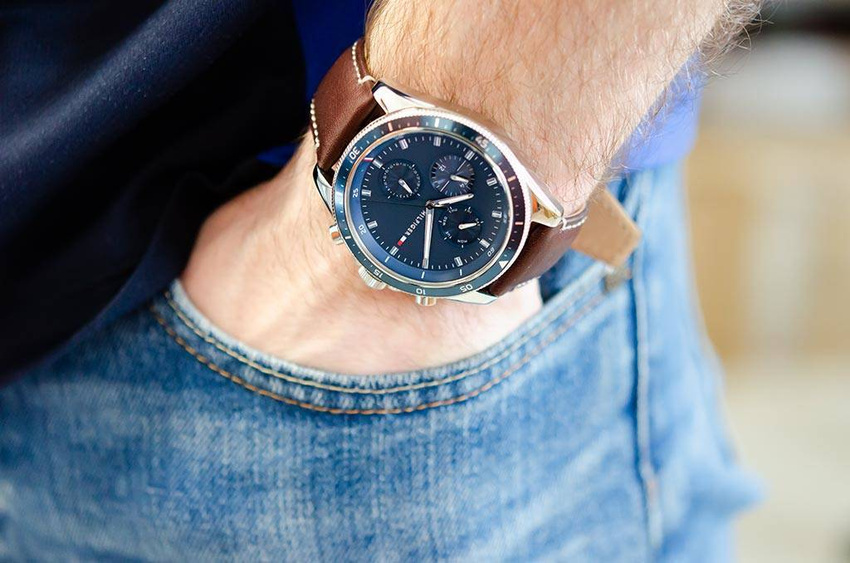 TOMMY HILFIGER MEN'S WATCH 1791837 PARKER (zf041a) + BOX