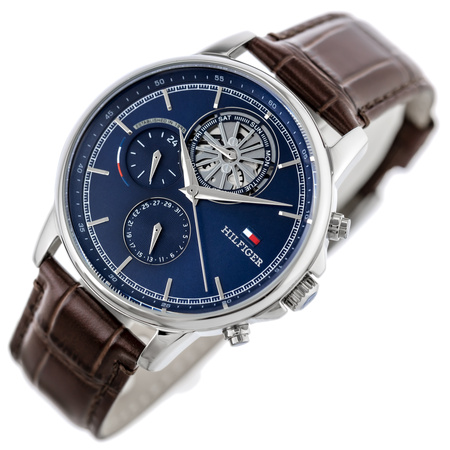 TOMMY HILFIGER MEN'S WATCH 1710629 Steward Open Heart + BOX