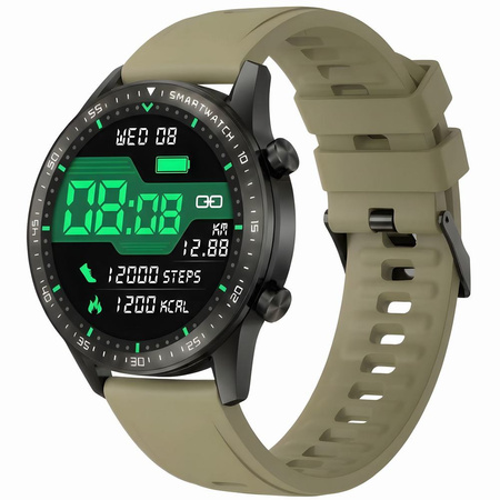 SMARTWATCH MĘSKI GRAVITY GT10-2 - AMOLED, DODATKOWY PASEK (sg046b)