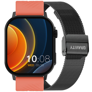 SMARTWATCH UNISEX GRAVITY GT15-3 - ROZMOWY BLUETOOTH, DODATKOWY PASEK (sg029c)