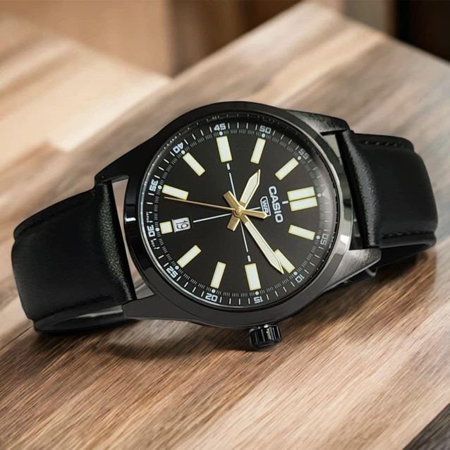 ZEGAREK MĘSKI CASIO MTP-VD02BL-1E  + BOX