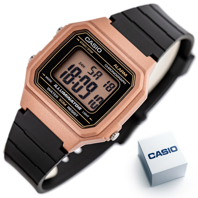 UNISEX CASIO W-217HM-5A WATCH + BOX
