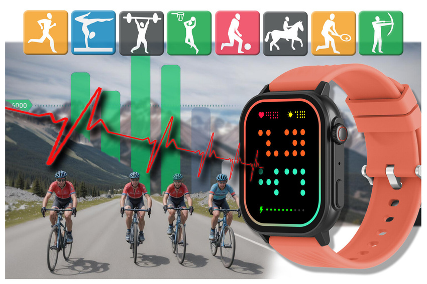 SMARTWATCH UNISEX GRAVITY GT15-3 - ROZMOWY BLUETOOTH, DODATKOWY PASEK (sg029c)