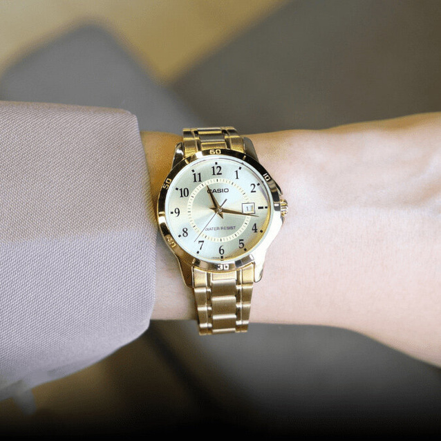 CASIO LTP-V004G-9B WOMEN'S WATCH (zd568c) + BOX