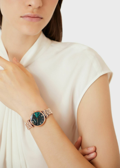 ZEGAREK DAMSKI EMPORIO ARMANI AR11401 - GIANNI T-BAR (zi511a)