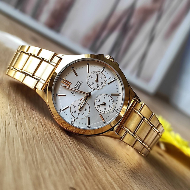 CASIO LTP-V300G-7A WOMEN'S WATCH (zd566b) + BOX