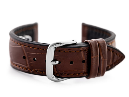 U18 rubber watch strap - brown/black- 20mm