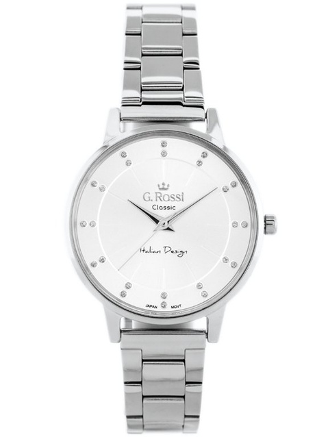 ZEGAREK G. ROSSI - C11715B-3C1 (zg777a) silver + BOX