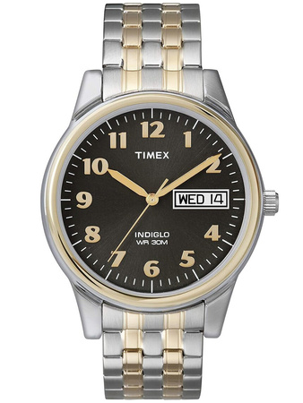 TIMEX Charles Two-Tone Men's Watch T26481 INDIGLO + BOX