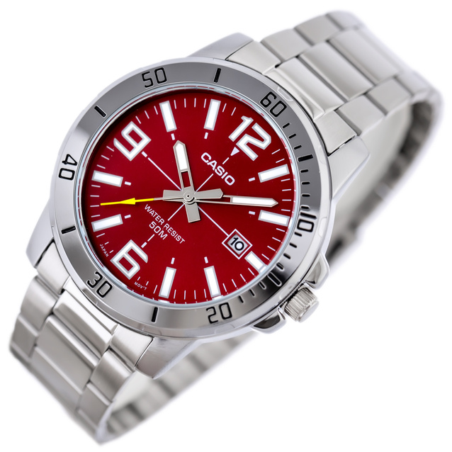 CASIO MEN'S WATCH MTP-VD01D-4B + BOX