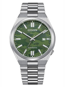 CITIZEN Tsuyosa Men's Watch NJ0159-86X -Camo Green Automatic Classic Sapphire
