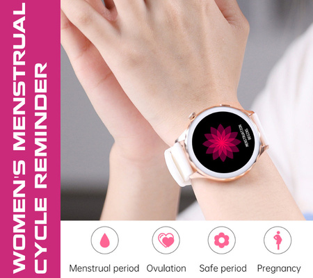 SMARTWATCH DAMSKI Rubicon RNCF02 - WYKONYWANIE POŁĄCZEŃ, DODATKOWY PASEK (sr048b)